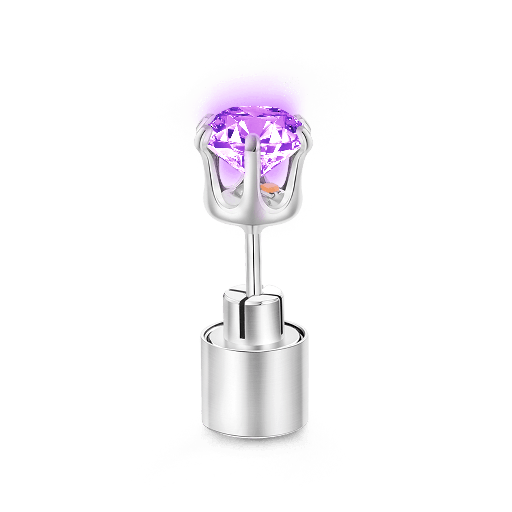 Gnoce Pink Party Light-up LED Stud Earring_2