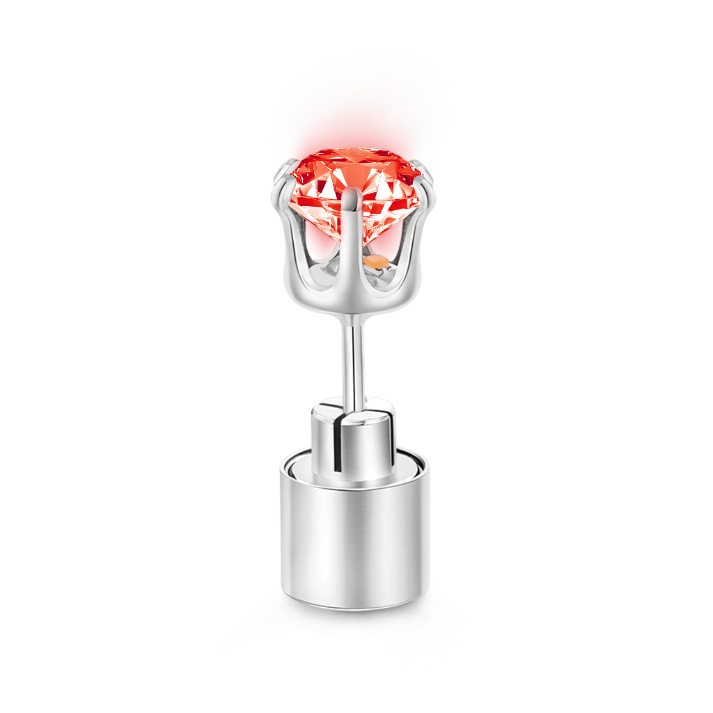 Gnoce Red Party Light-up LED Stud Earring_2