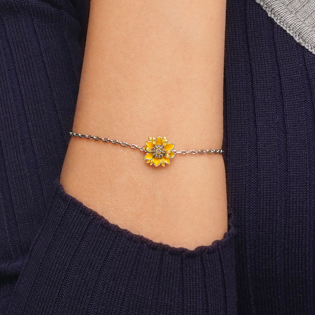 Gnoce Adjustable Sunflower Bracelet_4