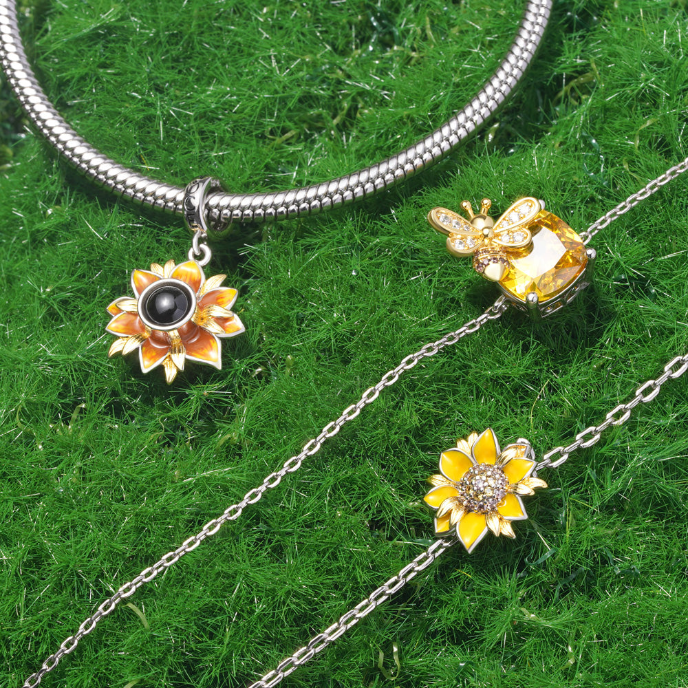 Gnoce Adjustable Sunflower Bracelet_2