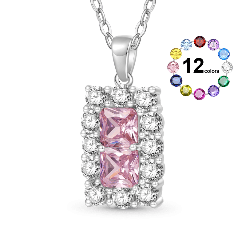 Gnoce Square Birthstone Necklace_1