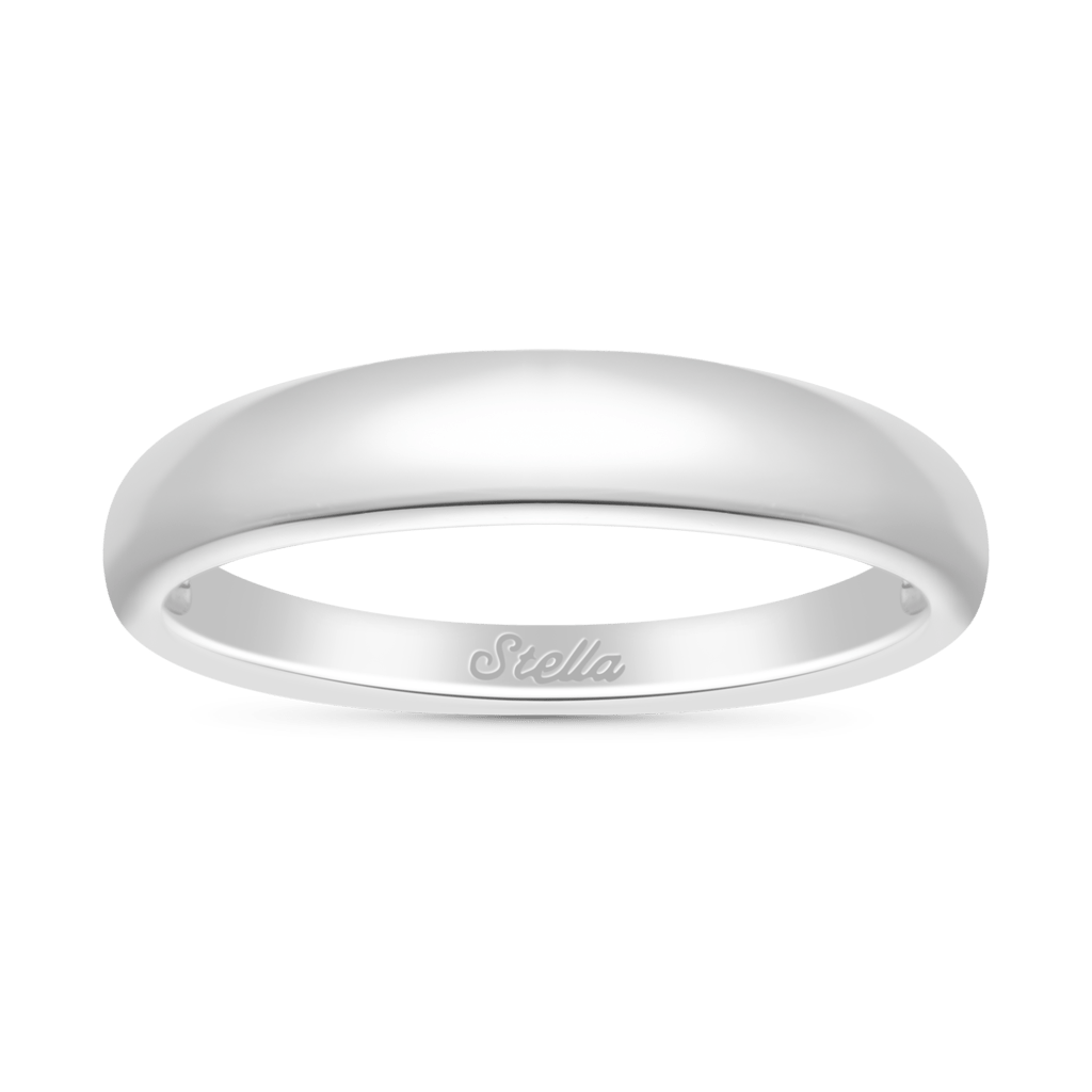 Gnoce Sterling Silver Engravable Plain Ring_1