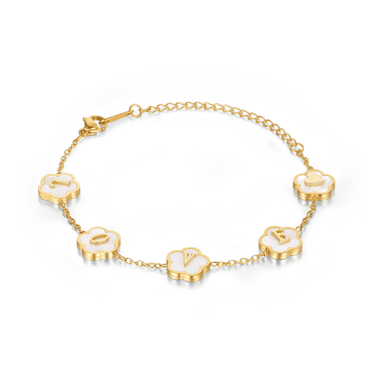 Gnoce Spring Lucky Flowers LOVE Adjustable Bracelet_1