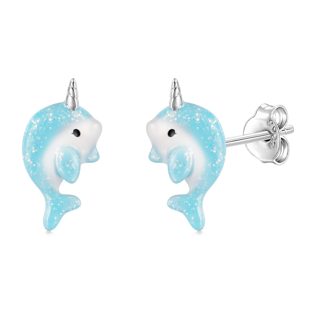Gnoce Narwhal Stud Earrings_2
