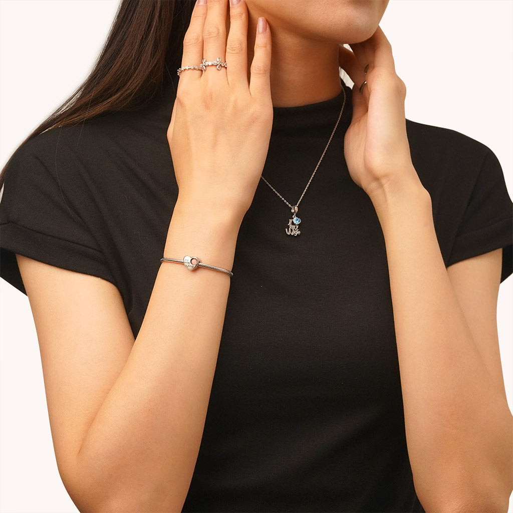 Gnoce "love makes a family" Heart Glow-in-the-Dark Charm_5