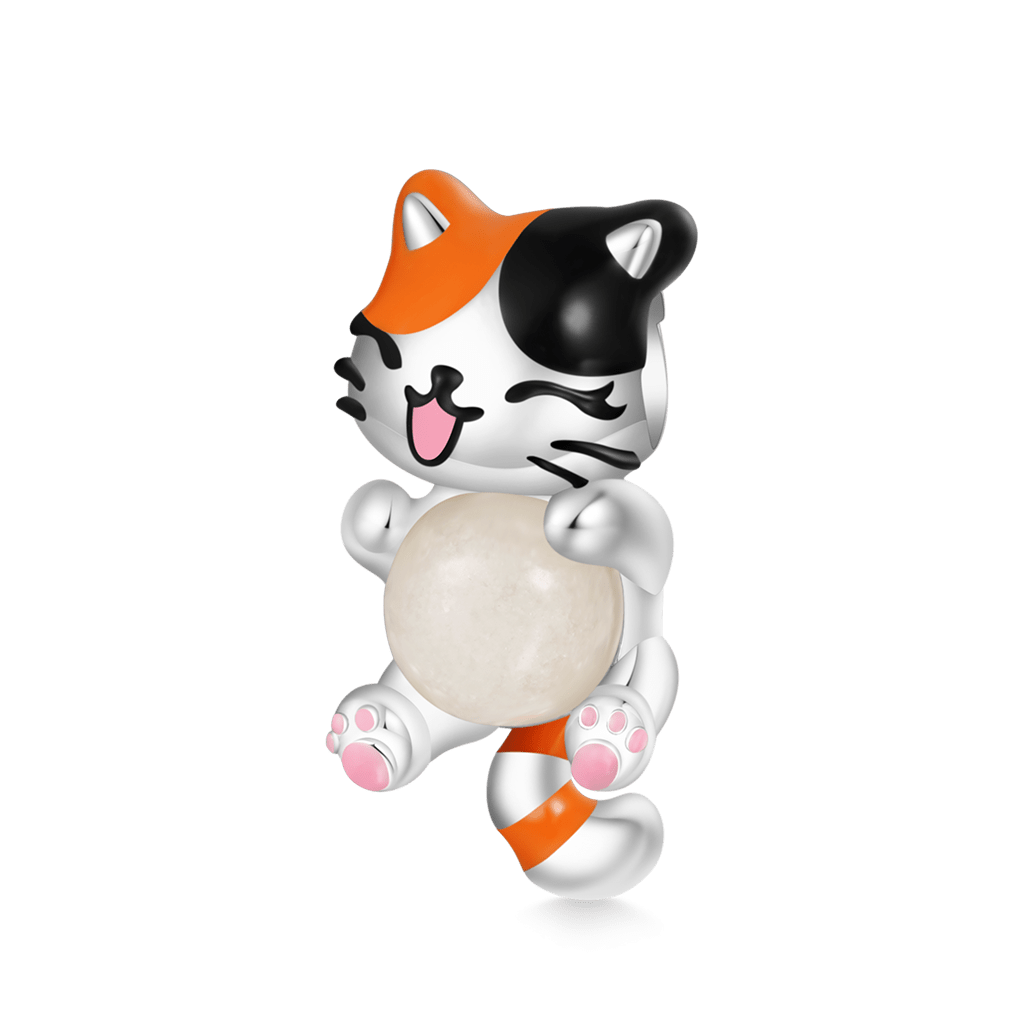 Gnoce Cat Embrace Luminous Stone Charm_2