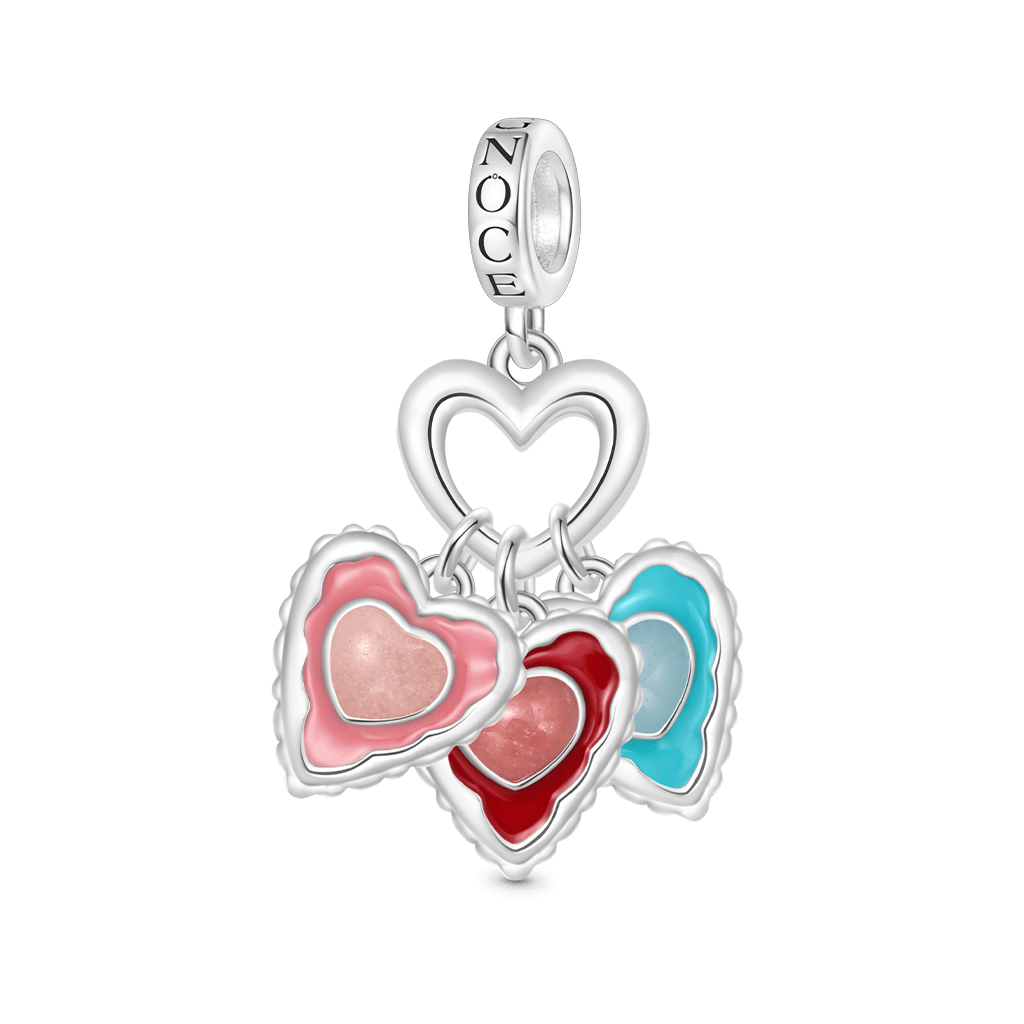 Gnoce Engravable Glow-in-the-Dark Heart Pendant Dangle Charm_2