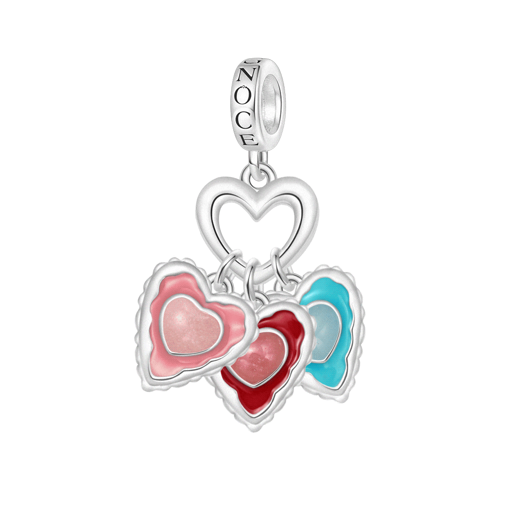 Gnoce Engravable Glow-in-the-Dark Heart Pendant Dangle Charm_1