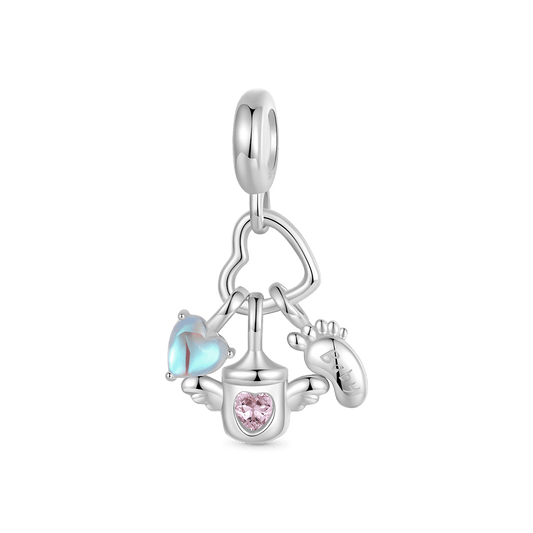 Gnoce Baby Bottle Triple Pendant Dangle Charm_1