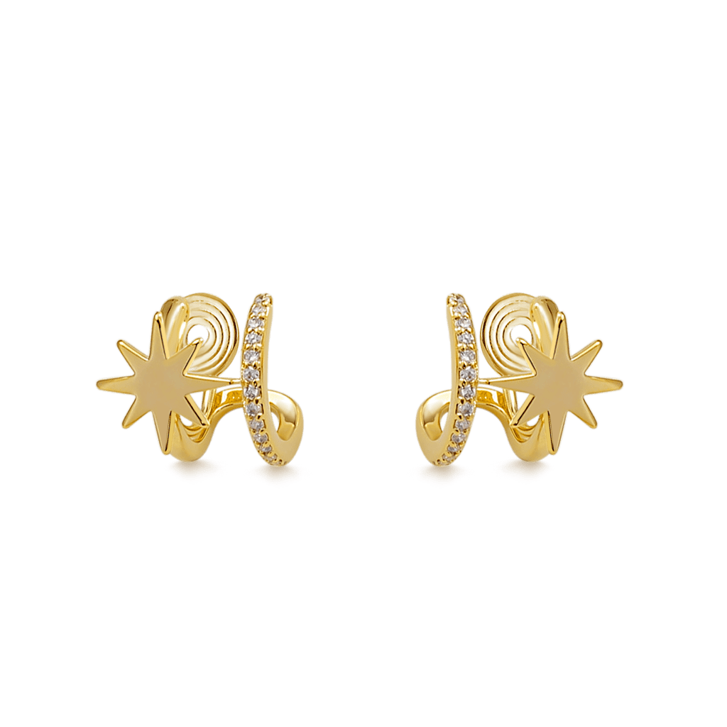 Gnoce Mini Star Simple Ear Clips_1