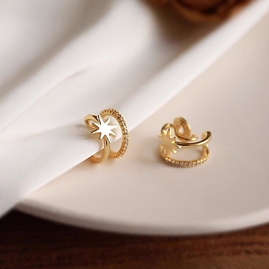 Gnoce Mini Star Simple Ear Clips_2