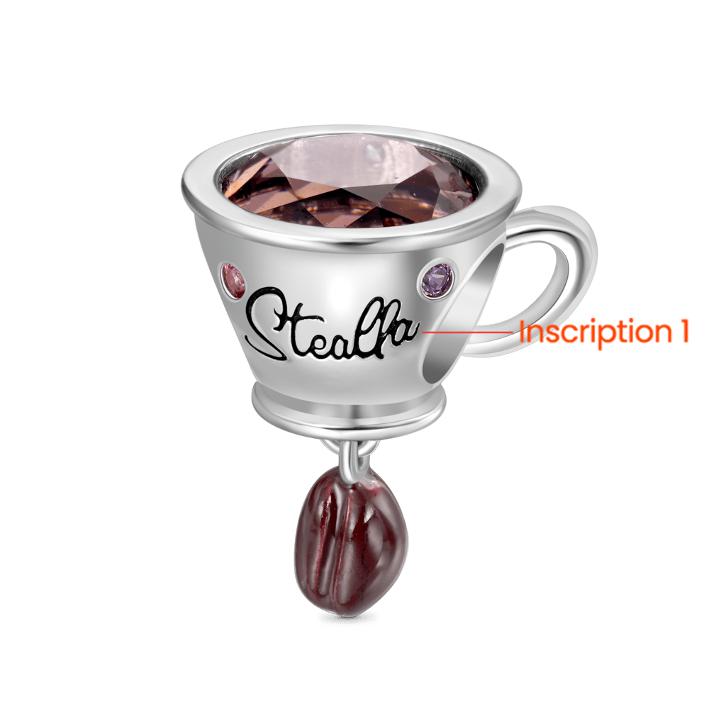 Gnoce Engravable Coffee Cup Hanging Coffee Bean Charm_2