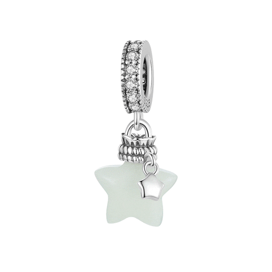 Gnoce Star Wishing Bottle Glow-in-the-Dark Pendant Dangle Charm_1