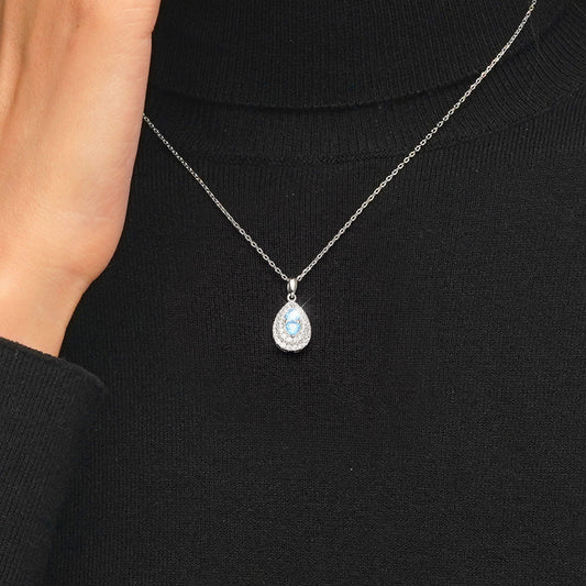 Gnoce Teardrop Birthstone Anniversary Necklace_6