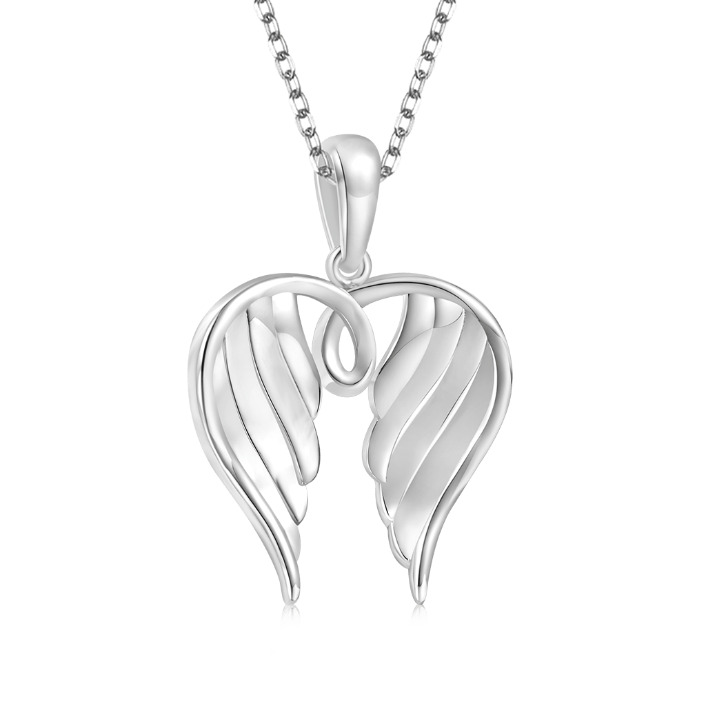 Gnoce 18k Rose Gold Angel Wings Necklace_2