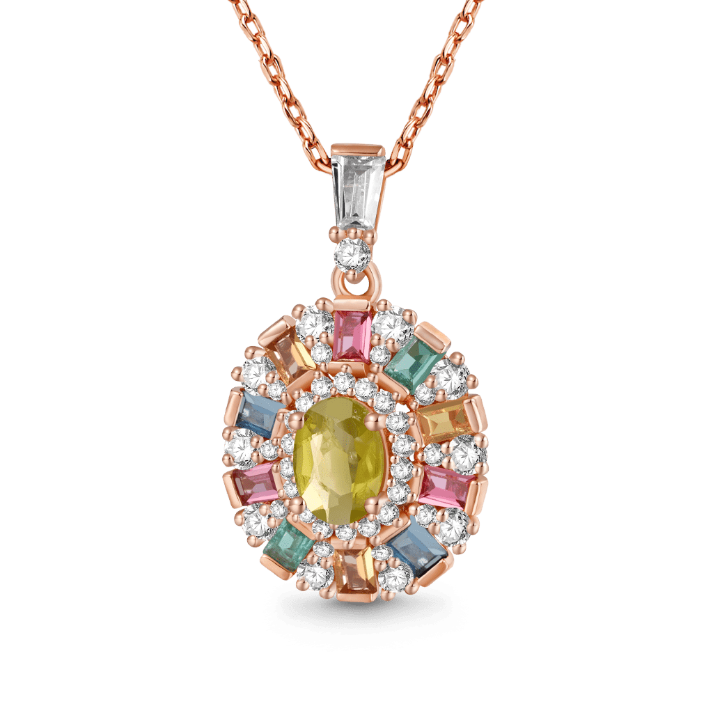 Gnoce Tourmaline Multicolor Necklace_1