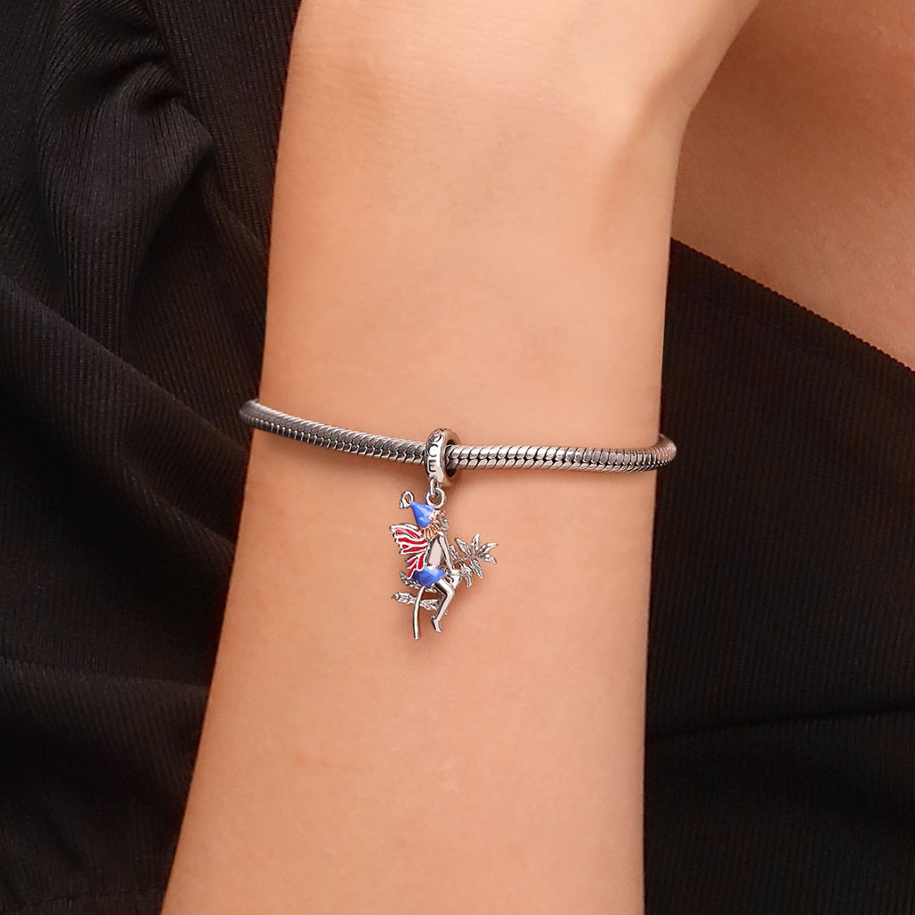 Gnoce Red Wings Fairy Puck Pendant Dangle Charm_6