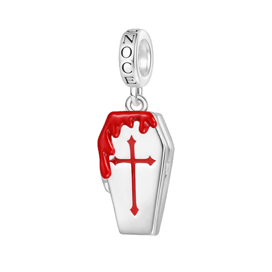 Gnoce Openable Bleeding Coffin Halloween Pendant Dangle Charm_1