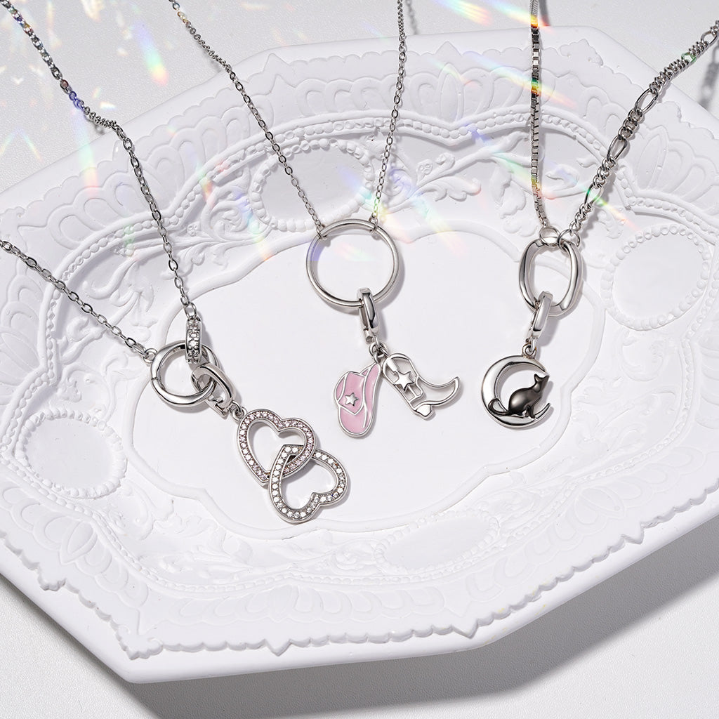 Gnoce Simple Circle Link Necklace_4