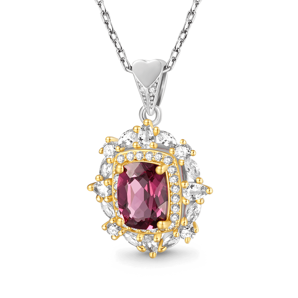 Gnoce Natural Red Garnet Necklace_1