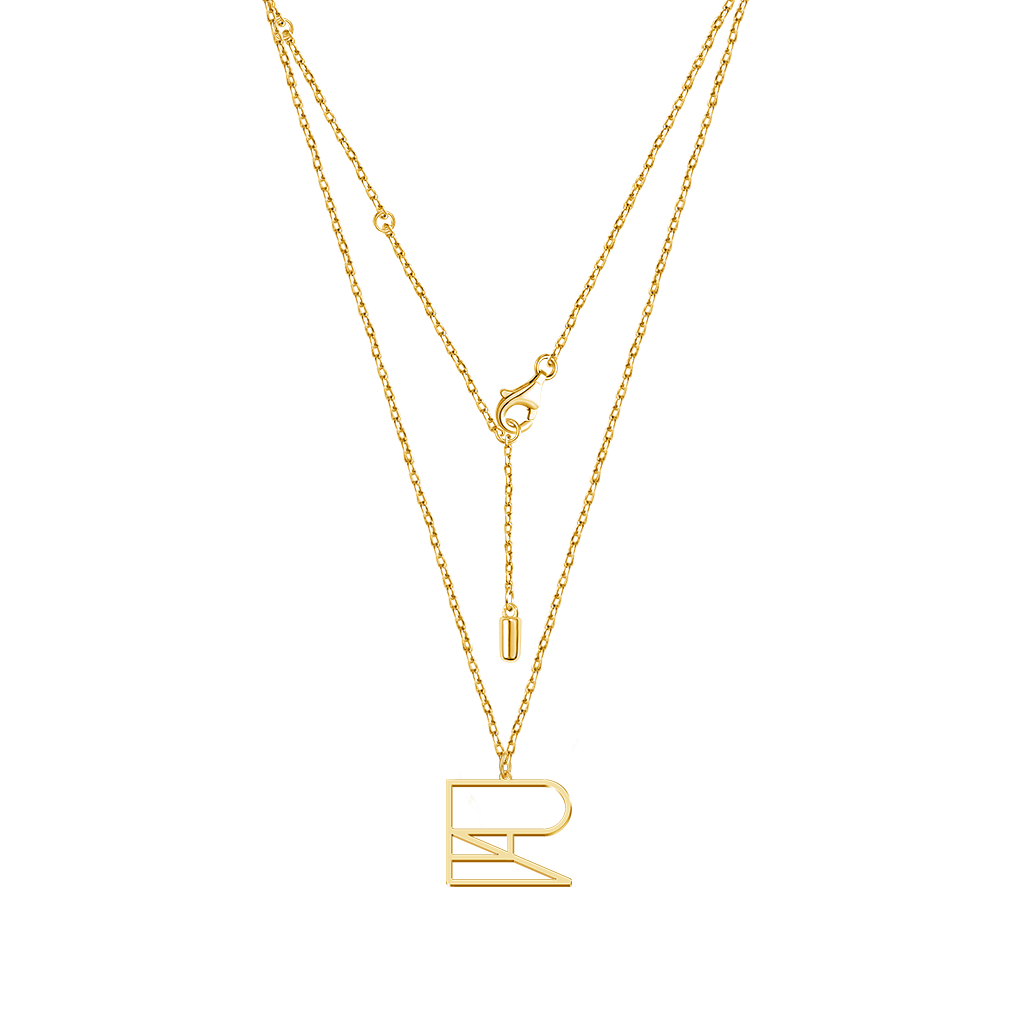 Gnoce Minimalist Monogram Name Exclusive Necklace_2