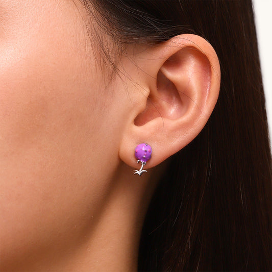 Gnoce Piranha Flower Stud Earrings_6