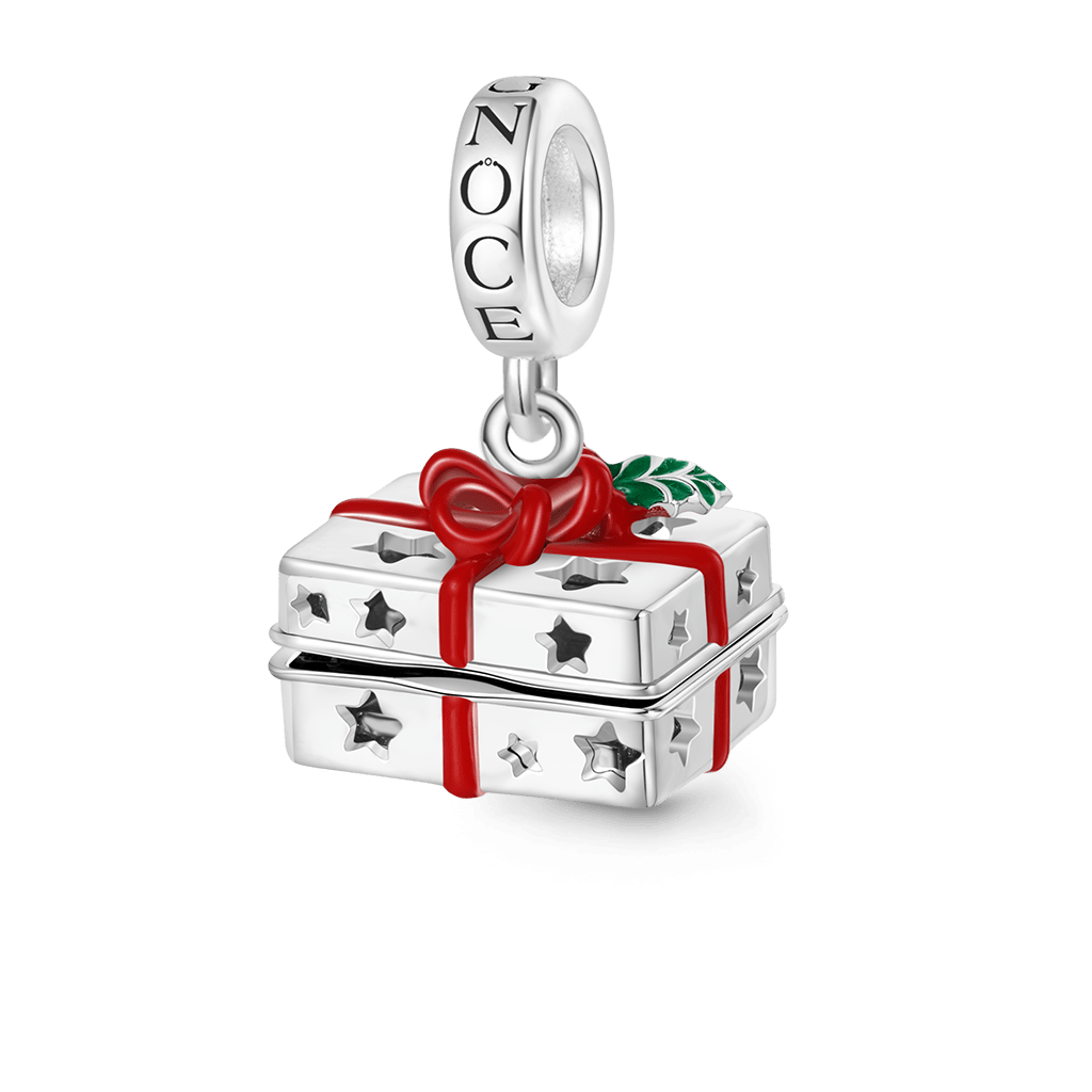 Gnoce Christmas Gift Box Engravable Card Pendant Dangle Charm_3