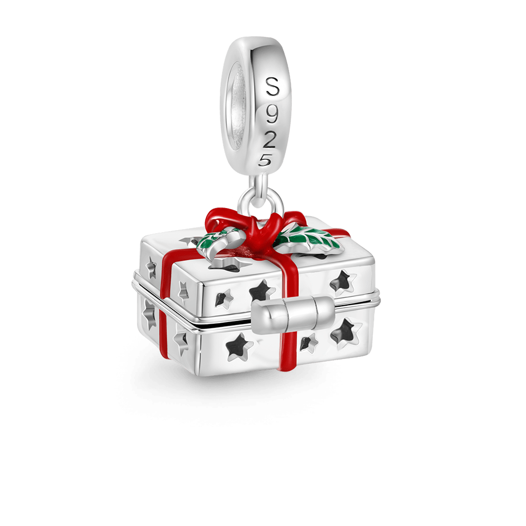Gnoce Christmas Gift Box Engravable Card Pendant Dangle Charm_4