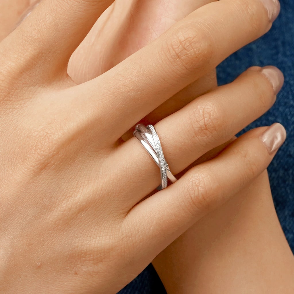 Gnoce Trinity CZ Birthstone Eternity Rings_7