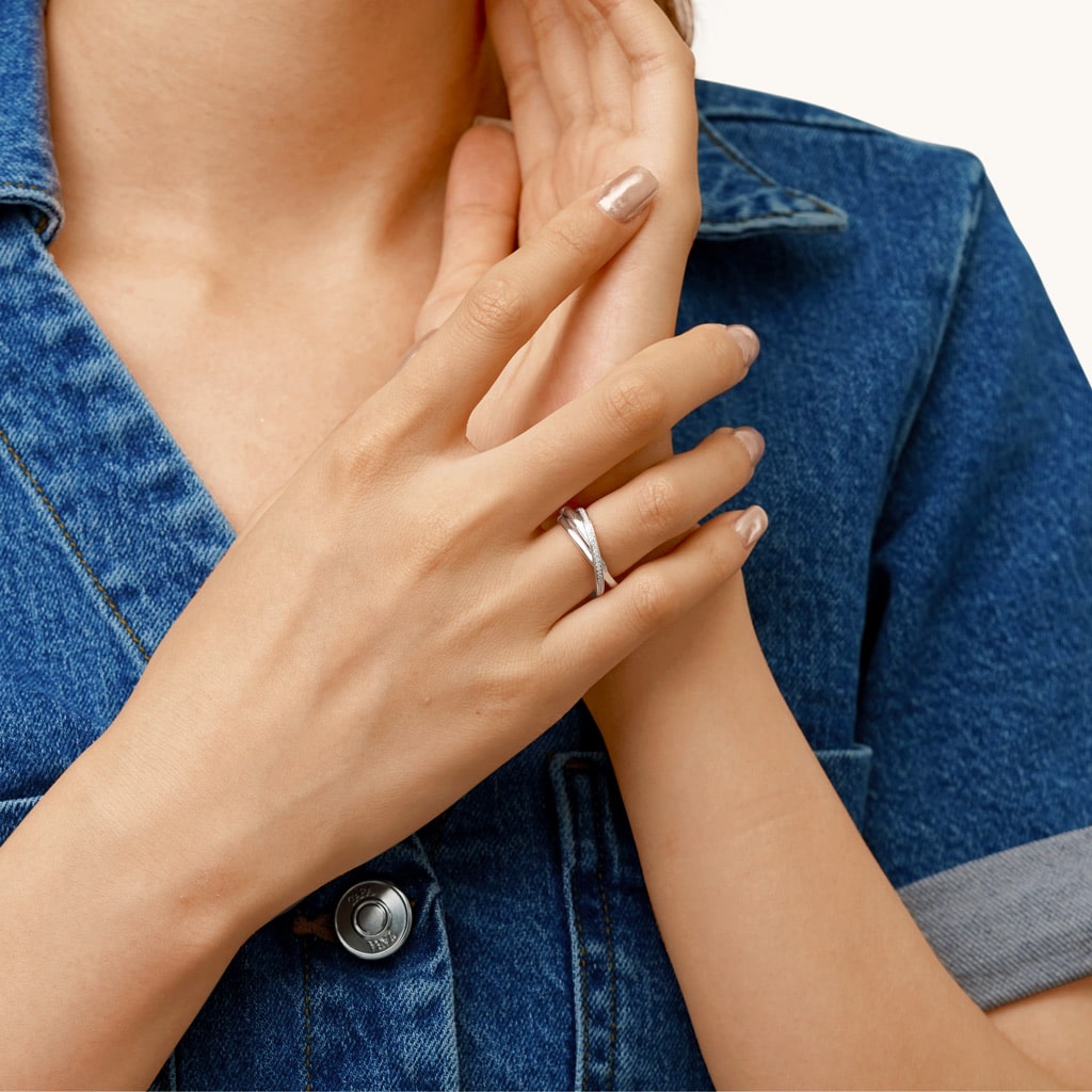 Gnoce Trinity CZ Birthstone Eternity Rings_6