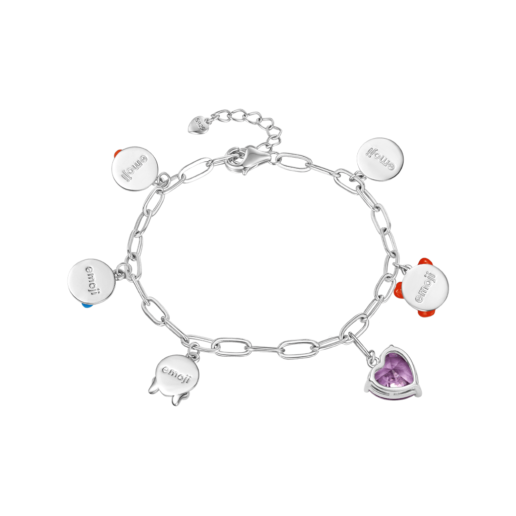 Gnoce Birthstone emoji Feelings Chain Bracelet_3