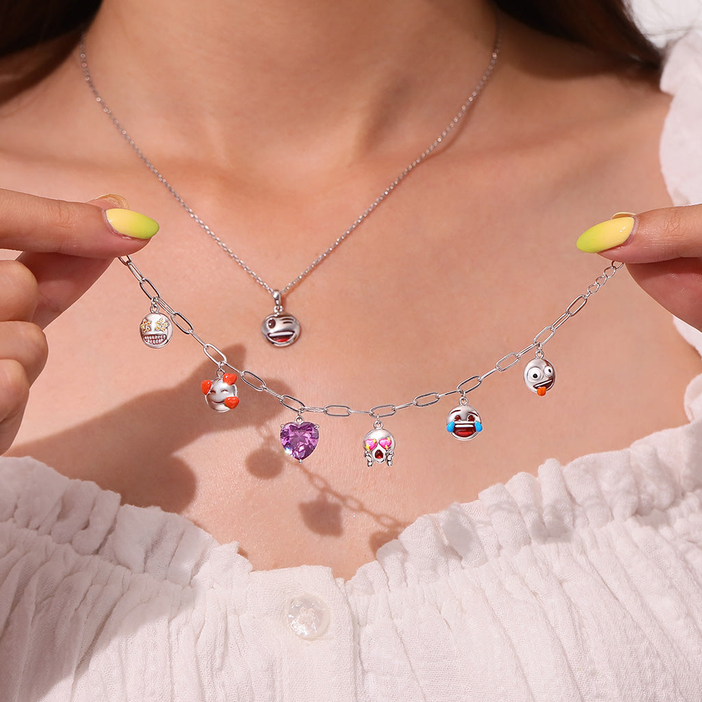 Gnoce Birthstone emoji Feelings Chain Bracelet_6