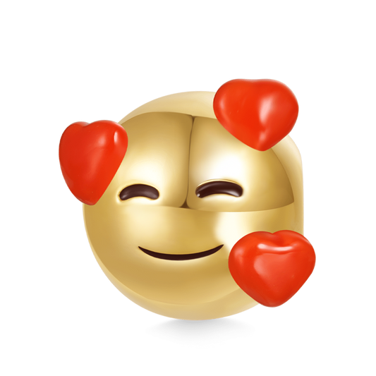 Gnoce emoji Smiling Face with Hearts Charm_1