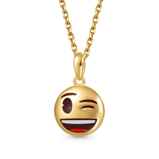 Gnoce emoji Winking Necklace_1