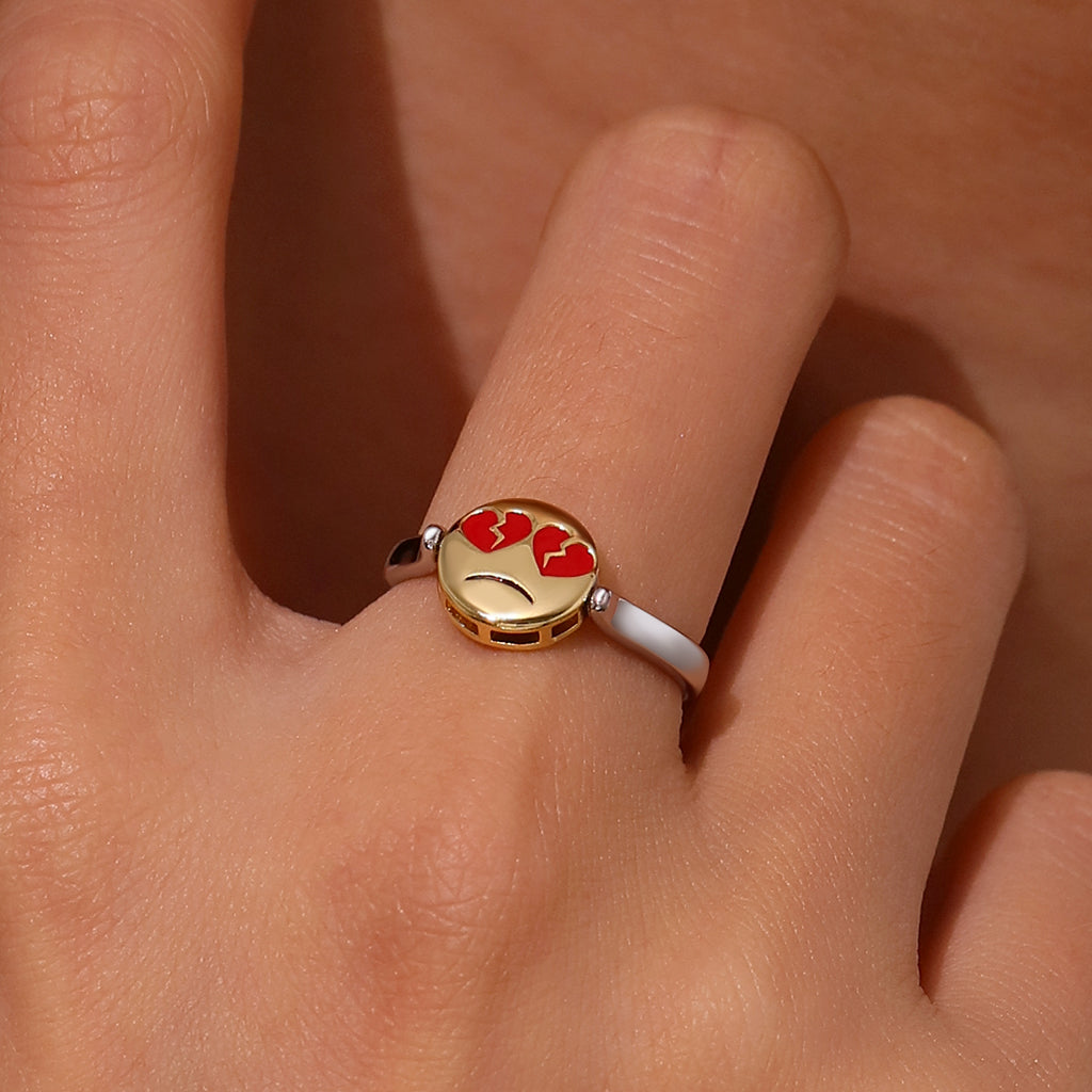 Gnoce emoji Smiling Face Reversible to Sad Face Ring_7