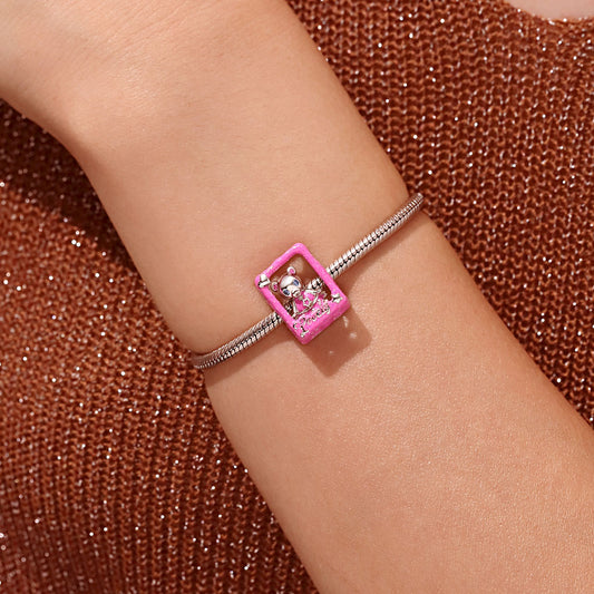Gnoce Lovely Barbie Pink Bear Box Double-layer Charm_8