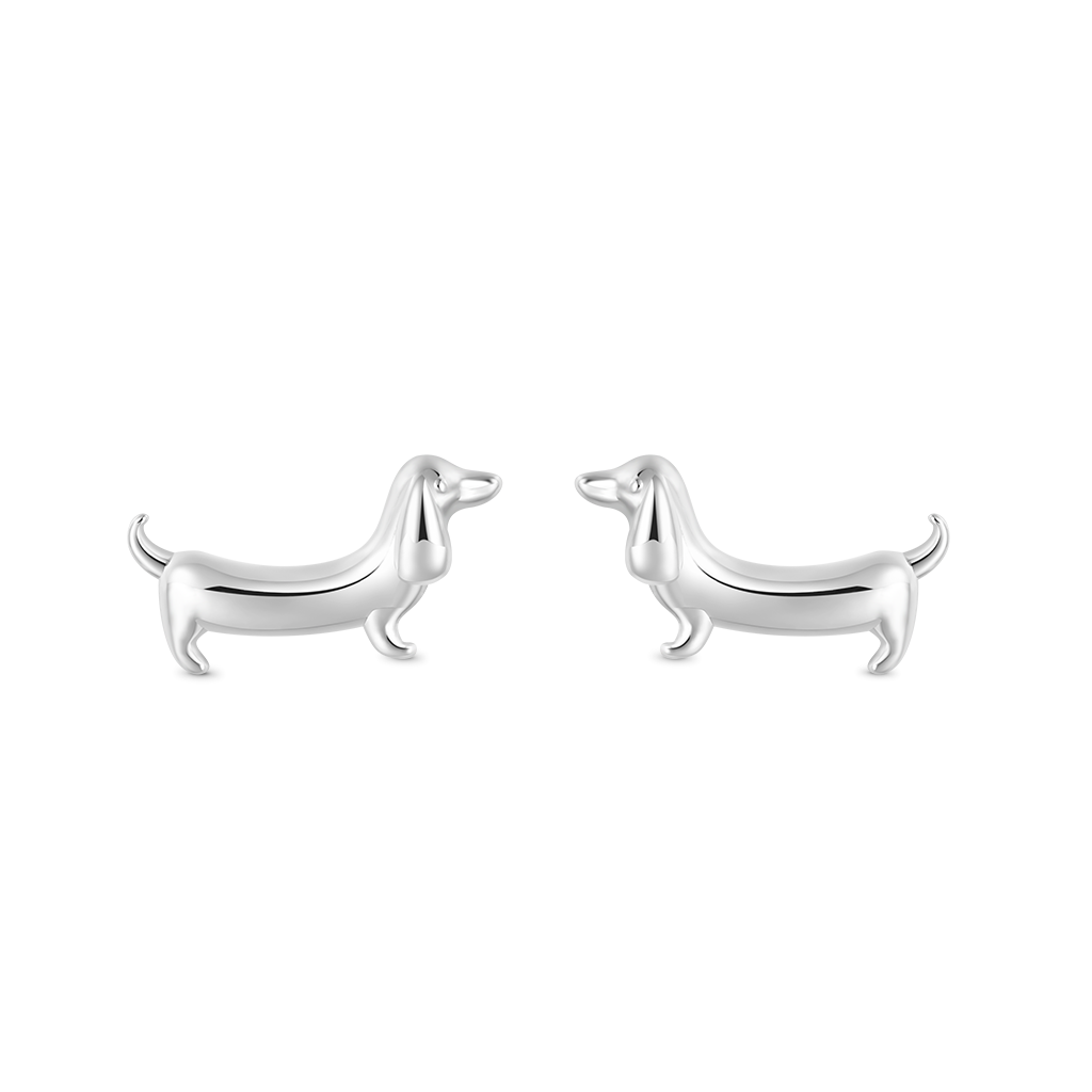 Gnoce Dachshund Dog Stud Earrings_1