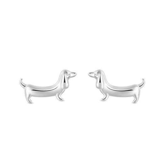Gnoce Dachshund Dog Stud Earrings_1