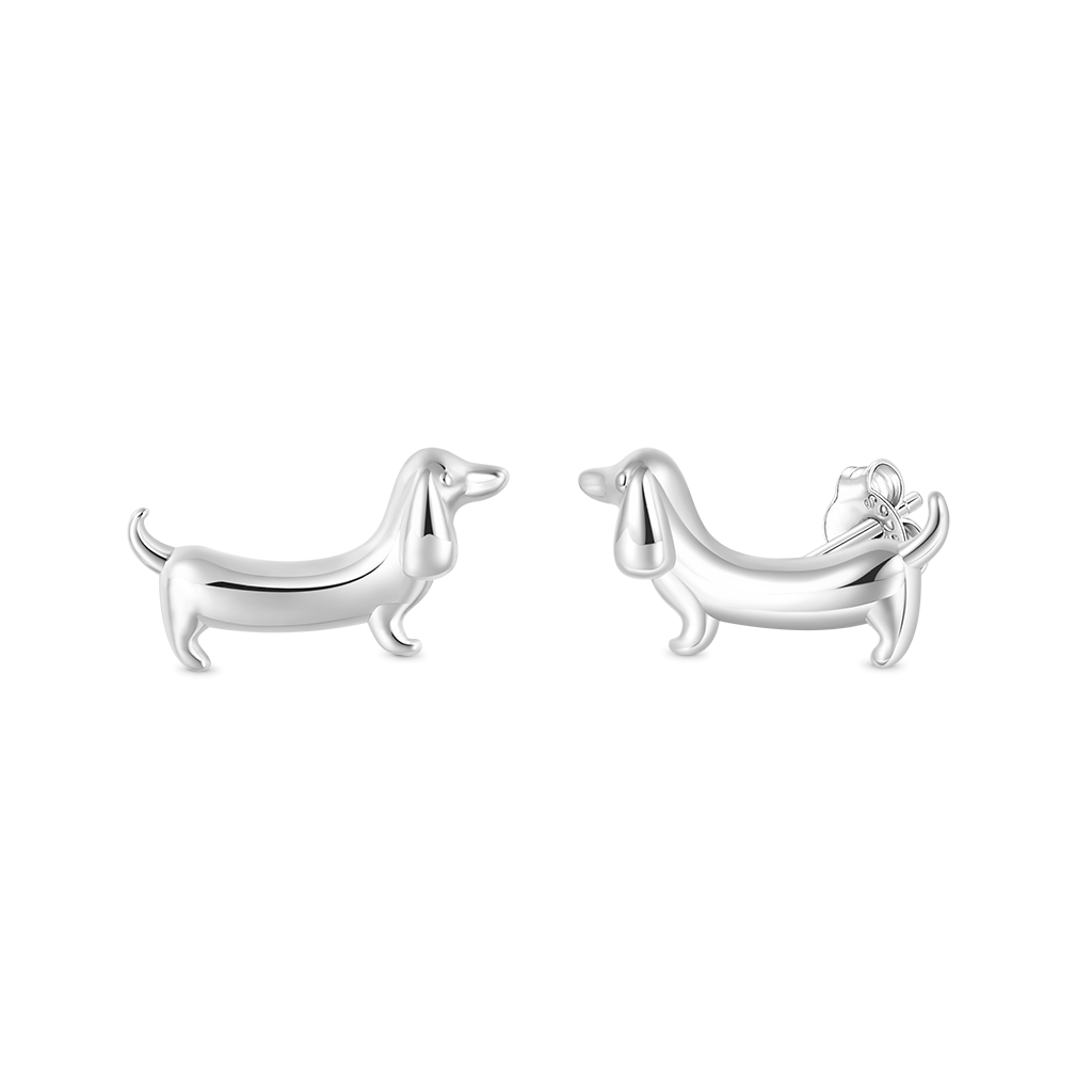 Gnoce Dachshund Dog Stud Earrings_2