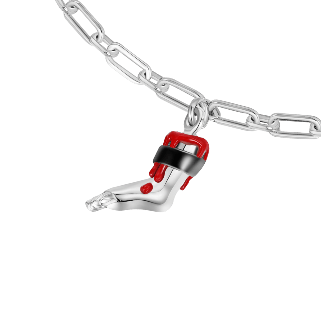 Gnoce Horror SAW Billy Severed Leg Chain Bracelet_3