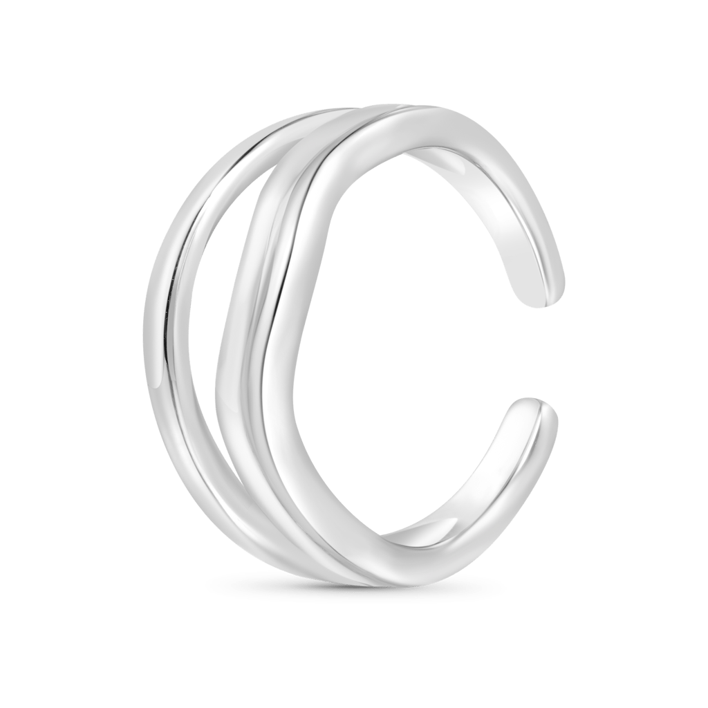 Gnoce Simple Irregular Thin Ring Open Ring_2