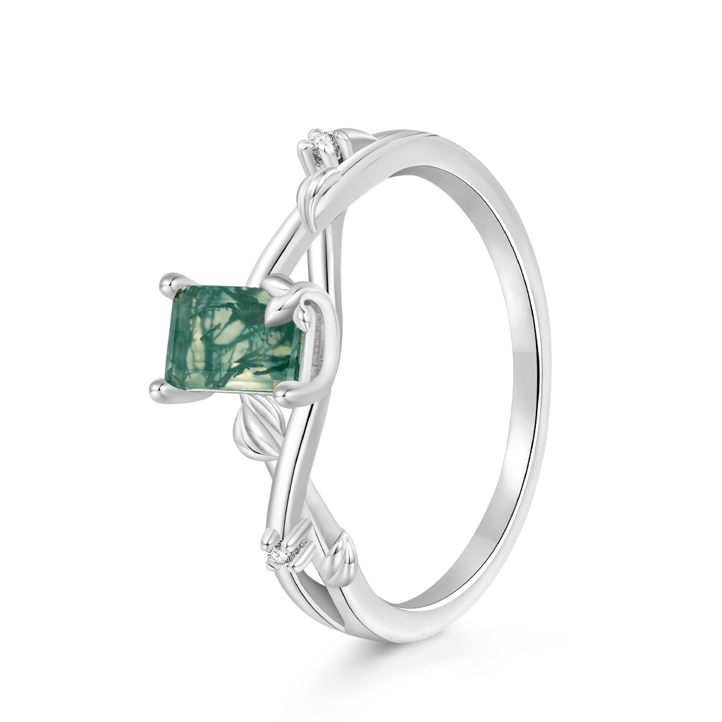 Gnoce Vine Moss Agate Solitaire Ring_2