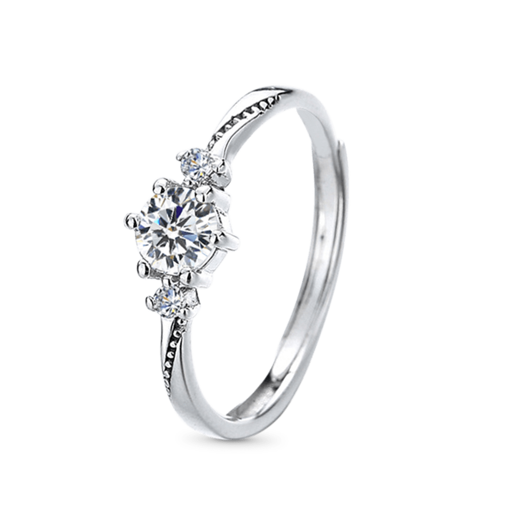 Gnoce 'Love At First Sight' Adjustable Diamond Couple Rings_3