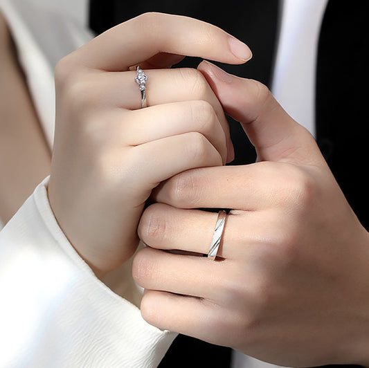 Gnoce 'Love At First Sight' Adjustable Diamond Women's Band_3