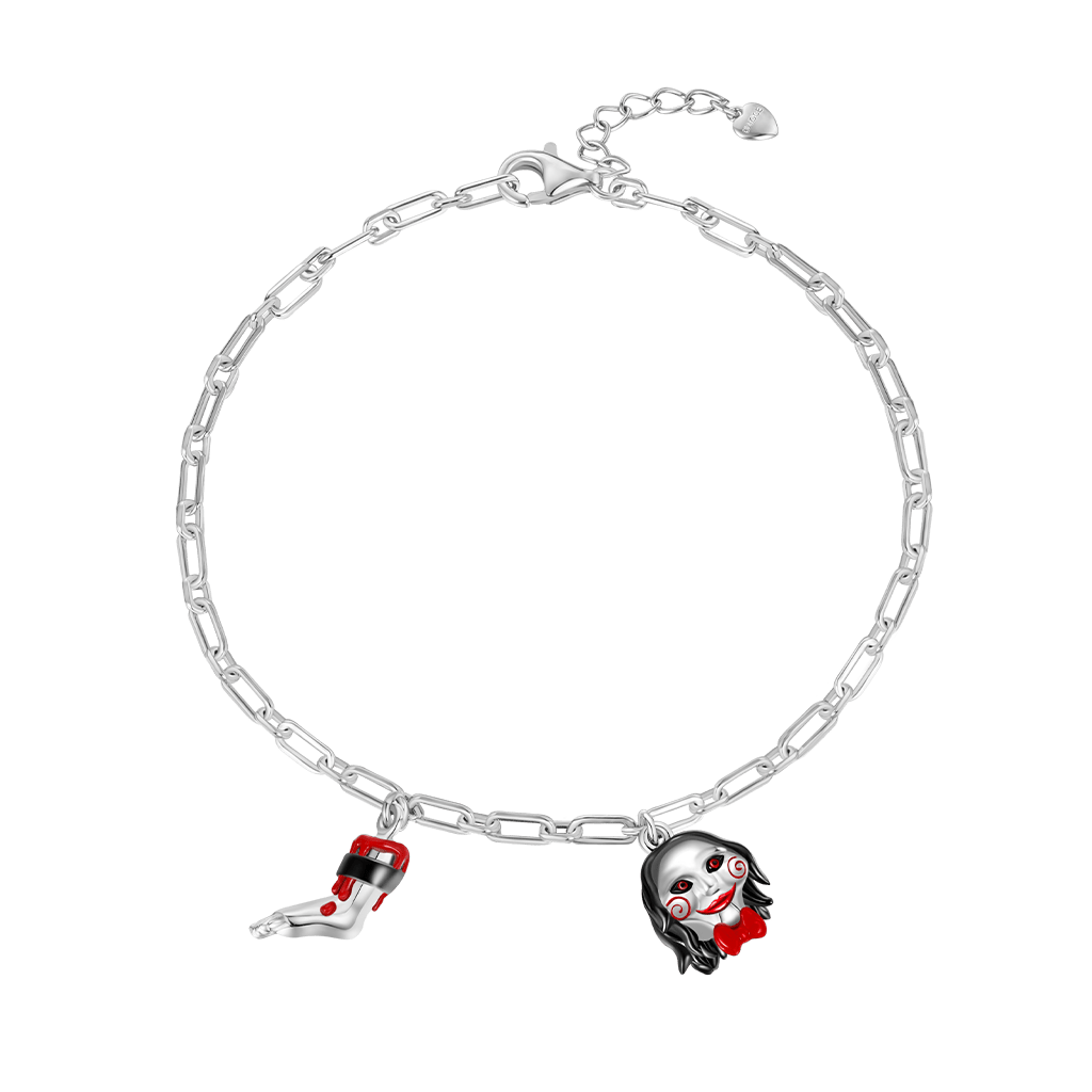 Gnoce Horror SAW Billy Severed Leg Chain Bracelet_2