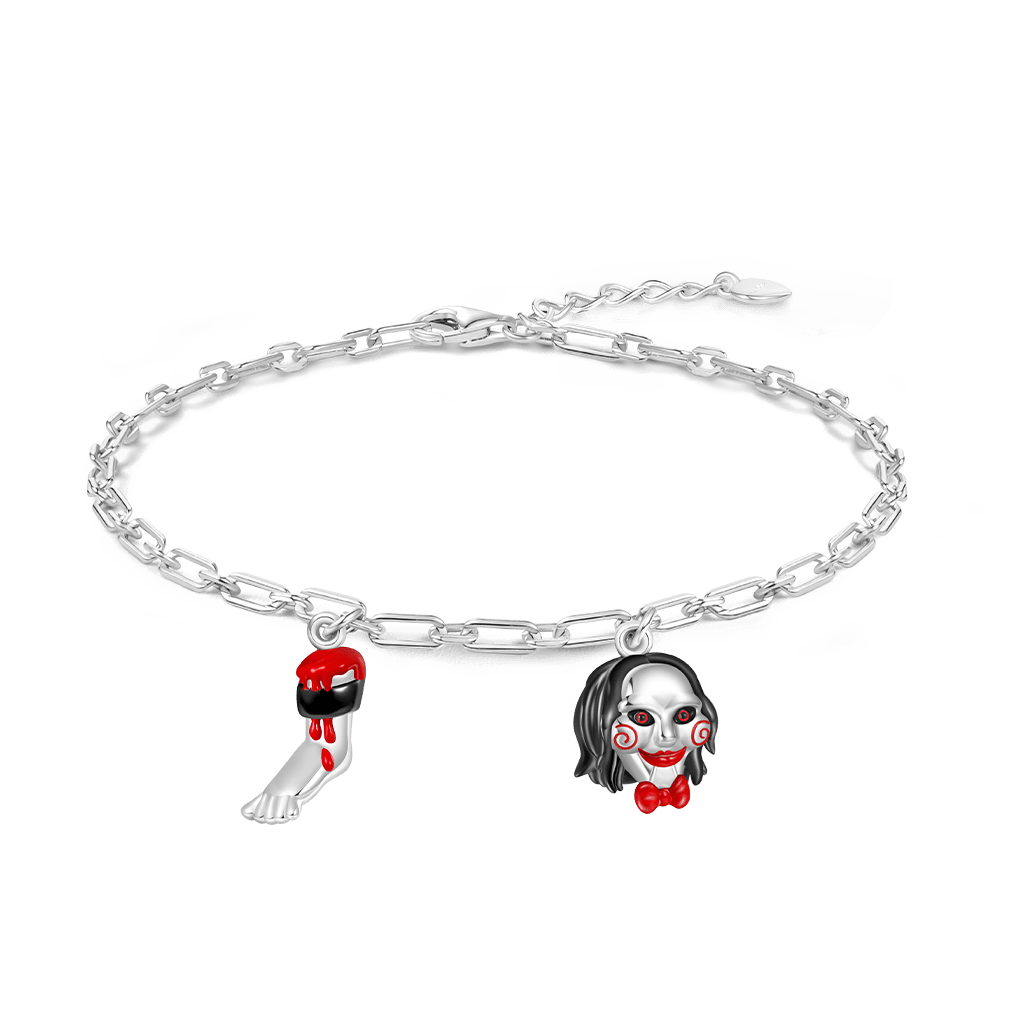 Gnoce Horror SAW Billy Severed Leg Chain Bracelet_1
