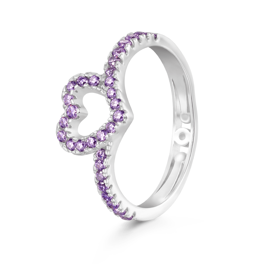 Gnoce Love Pavé Birthstone Band Ring_2