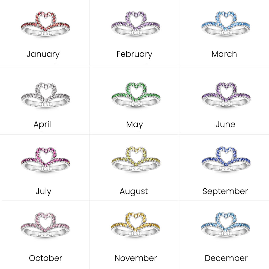 Gnoce Love Pavé Birthstone Band Ring_6