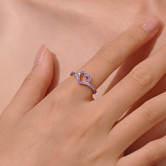 Gnoce Love Pavé Birthstone Band Ring_5