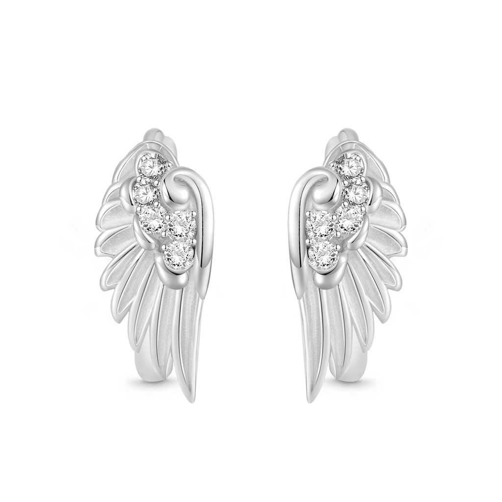 Gnoce Angel Wing Hoop Earrings_1